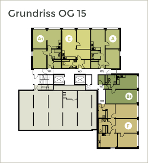 Etagenplan 15.OG